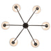 Golden - 1622-6 ORB-HGW - Six Light Chandelier - Oil Rubbed Bronze