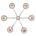 Golden - 1622-6 PN-EHB - Six Light Chandelier - Polished Nickel