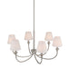 Golden - 1622-6 PN-EHW - Six Light Chandelier - Polished Nickel