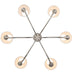 Golden - 1622-6 PN-EPW - Six Light Chandelier - Polished Nickel