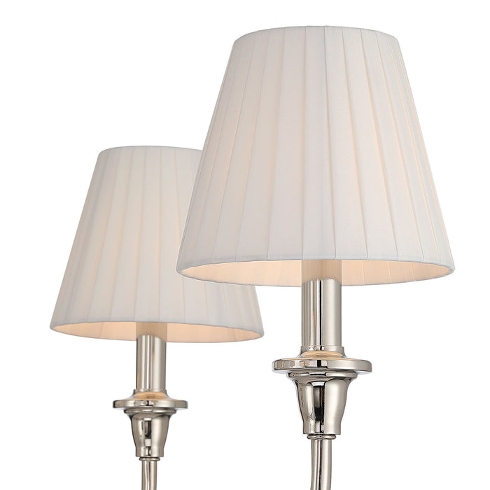 Golden - 1622-6 PN-EPW - Six Light Chandelier - Polished Nickel
