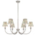 Golden - 1622-6 PN-HGA - Six Light Chandelier - Polished Nickel