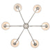 Golden - 1622-6 PN-HGA - Six Light Chandelier - Polished Nickel