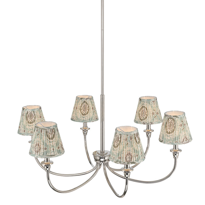 Golden - 1622-6 PN-HGA - Six Light Chandelier - Polished Nickel