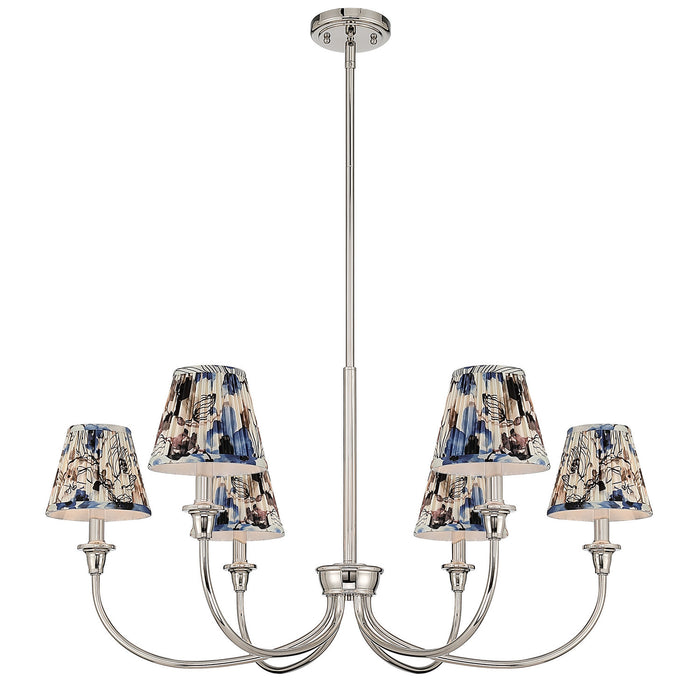 Golden - 1622-6 PN-HGB - Six Light Chandelier - Polished Nickel