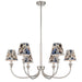 Golden - 1622-6 PN-HGB - Six Light Chandelier - Polished Nickel