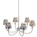 Golden - 1622-6 PN-HGB - Six Light Chandelier - Polished Nickel