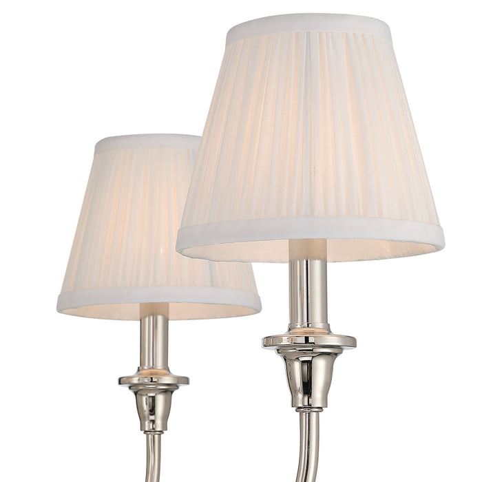 Golden - 1622-6 PN-HGW - Six Light Chandelier - Polished Nickel