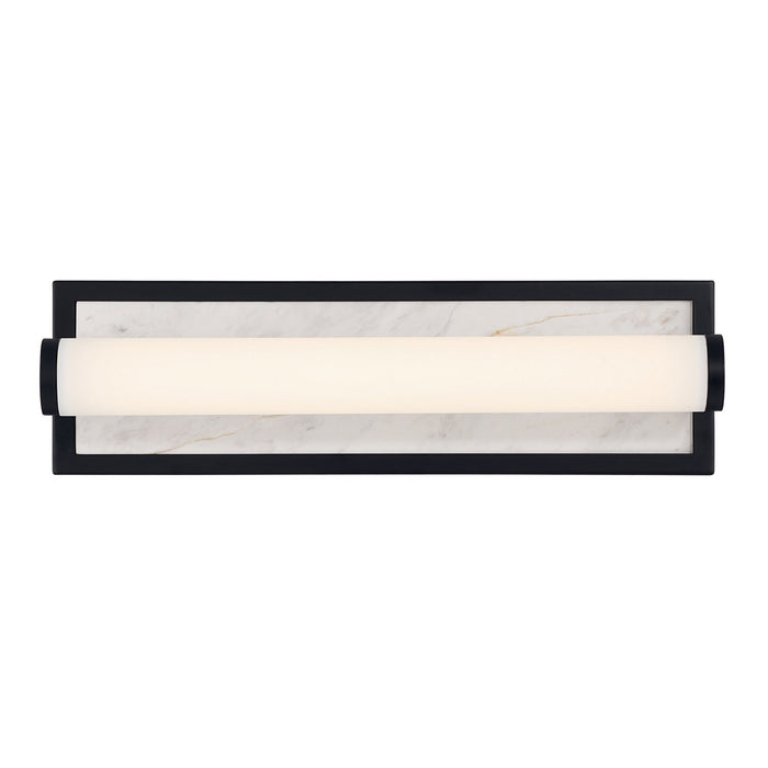 Golden - 1672-BA18 BLK-JW - LED Vanity - Stratum - Matte Black