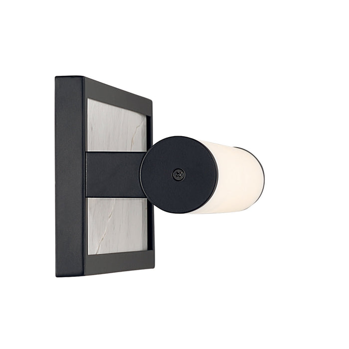 Golden - 1672-BA18 BLK-JW - LED Vanity - Stratum - Matte Black