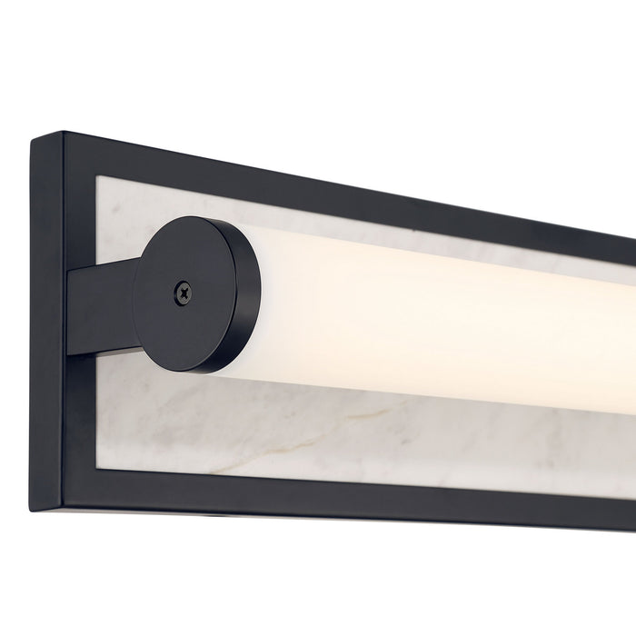 Golden - 1672-BA18 BLK-JW - LED Vanity - Stratum - Matte Black