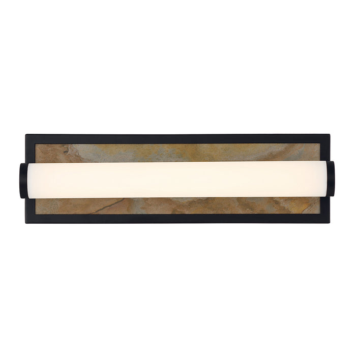 Golden - 1672-BA18 BLK-MR - LED Vanity - Stratum - Matte Black