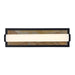 Golden - 1672-BA18 BLK-MR - LED Vanity - Stratum - Matte Black