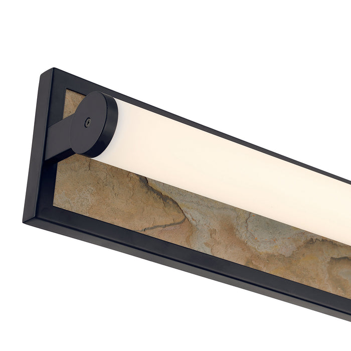 Golden - 1672-BA18 BLK-MR - LED Vanity - Stratum - Matte Black