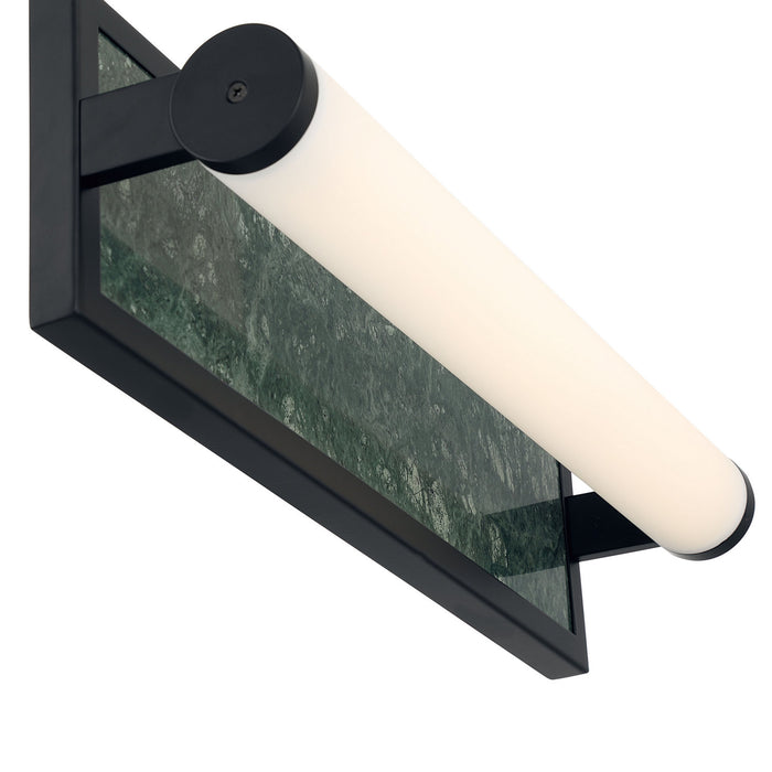 Golden - 1672-BA18 BLK-PRG - LED Vanity - Stratum - Matte Black