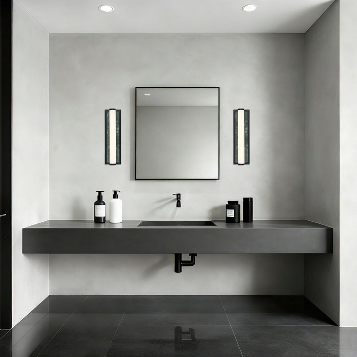 Golden - 1672-BA18 BLK-PRG - LED Vanity - Stratum - Matte Black