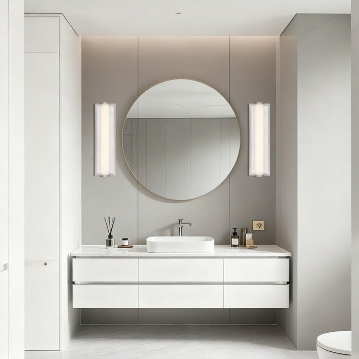 Golden - 1672-BA18 BN-JW - LED Vanity - Stratum - Brushed Nickel