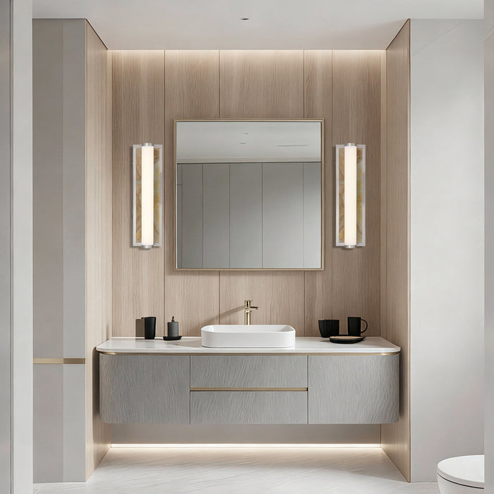 Golden - 1672-BA18 BN-MR - LED Vanity - Stratum - Brushed Nickel
