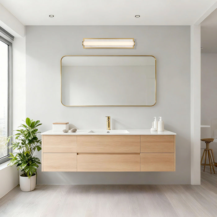 Golden - 1672-BA24 BCB-JW - LED Vanity - Stratum - Brushed Champagne Brass