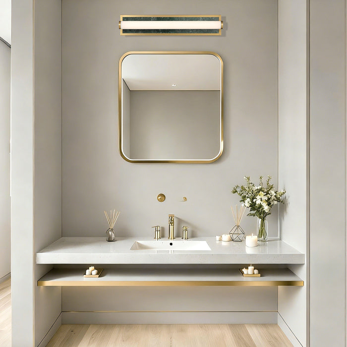 Golden - 1672-BA24 BCB-PRG - LED Vanity - Stratum - Brushed Champagne Brass