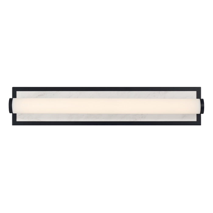 Golden - 1672-BA24 BLK-JW - LED Vanity - Stratum - Matte Black