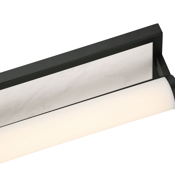 Golden - 1672-BA24 BLK-JW - LED Vanity - Stratum - Matte Black