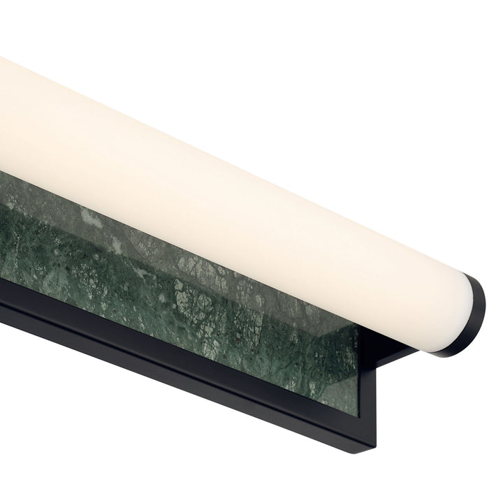 Golden - 1672-BA24 BLK-PRG - LED Vanity - Stratum - Matte Black