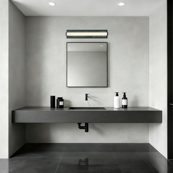 Golden - 1672-BA24 BLK-PRG - LED Vanity - Stratum - Matte Black