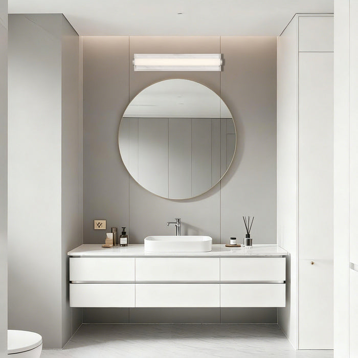 Golden - 1672-BA24 BN-JW - LED Vanity - Stratum - Brushed Nickel