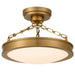 Golden - 1700-17SF BCB-EG - LED Semi-Flush Mount - Cameron - Brushed Champagne Brass