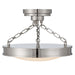 Golden - 1700-17SF PN-EG - LED Semi-Flush Mount - Cameron - Polished Nickel
