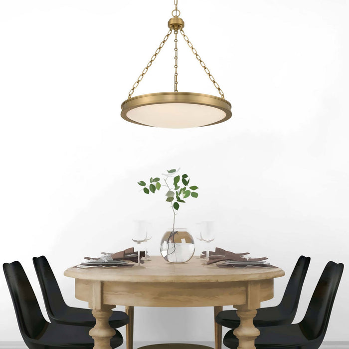 Golden - 1700-24 BCB-EG - LED Pendant - Cameron - Brushed Champagne Brass