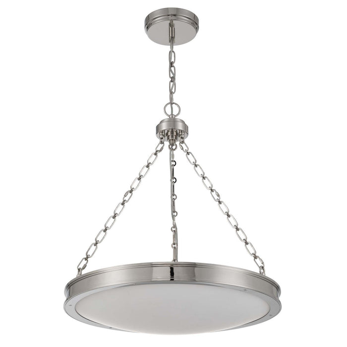 Golden - 1700-24 PN-EG - LED Pendant - Cameron - Polished Nickel