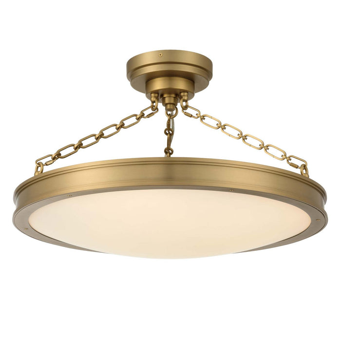 Golden - 1700-24SF BCB-EG - LED Semi-Flush Mount - Cameron - Brushed Champagne Brass