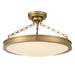 Golden - 1700-24SF BCB-EG - LED Semi-Flush Mount - Cameron - Brushed Champagne Brass