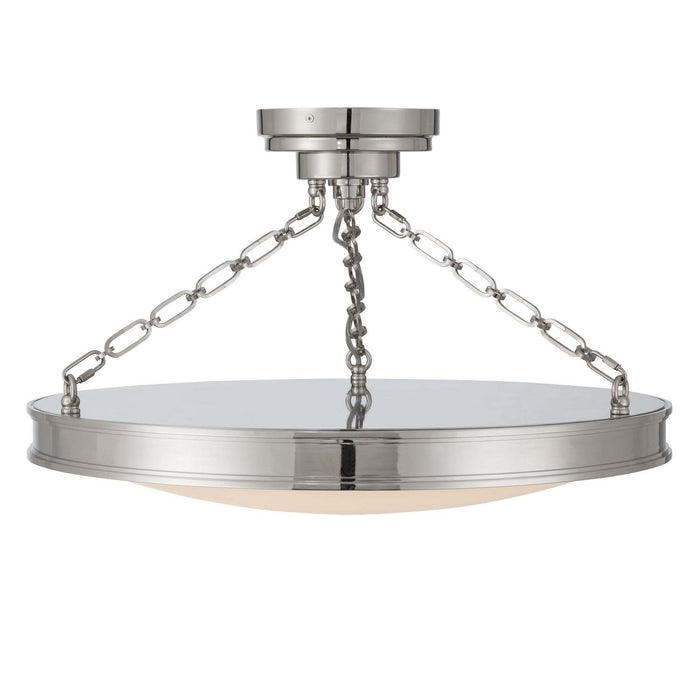 Golden - 1700-24SF PN-EG - LED Semi-Flush Mount - Cameron - Polished Nickel