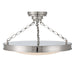 Golden - 1700-24SF PN-EG - LED Semi-Flush Mount - Cameron - Polished Nickel