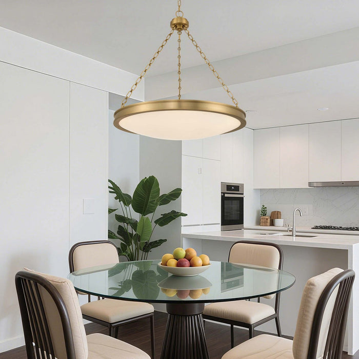 Golden - 1700-30 BCB-EG - LED Pendant - Cameron - Brushed Champagne Brass