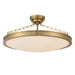 Golden - 1700-30SF BCB-EG - LED Semi-Flush Mount - Cameron - Brushed Champagne Brass
