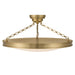 Golden - 1700-30SF BCB-EG - LED Semi-Flush Mount - Cameron - Brushed Champagne Brass