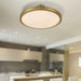 Golden - 1700-30SF BCB-EG - LED Semi-Flush Mount - Cameron - Brushed Champagne Brass