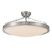 Golden - 1700-30SF PN-EG - LED Semi-Flush Mount - Cameron - Polished Nickel
