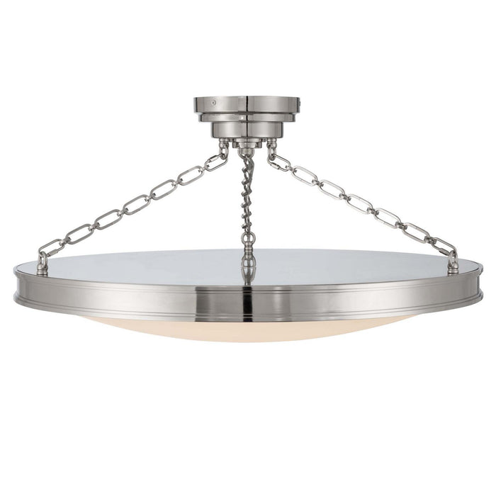 Golden - 1700-30SF PN-EG - LED Semi-Flush Mount - Cameron - Polished Nickel