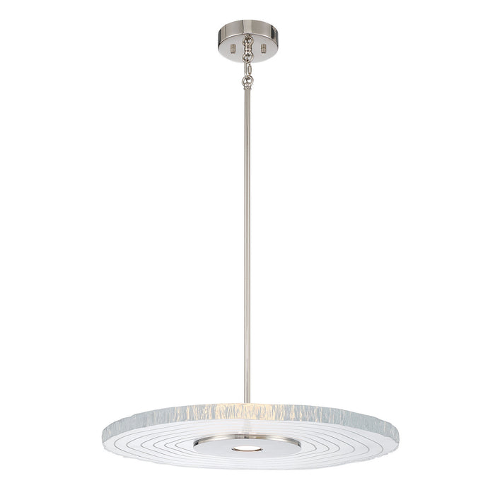 Golden - 1921-24 PN-RE - LED Pendant - Luminwood - Polished Nickel