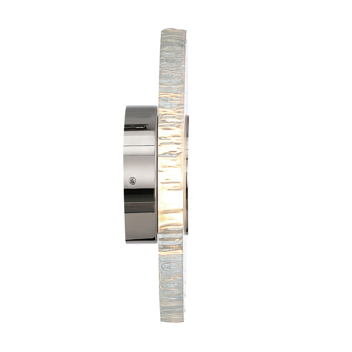 Golden - 1921-WSC12 PN-RE - LED Wall Sconce - Luminwood - Polished Nickel