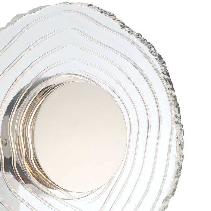 Golden - 1921-WSC12 PN-RE - LED Wall Sconce - Luminwood - Polished Nickel