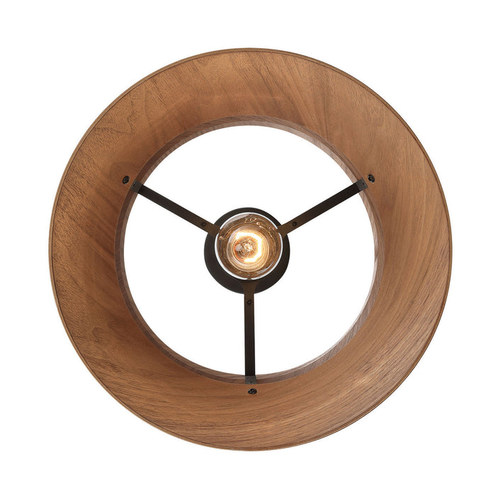 Golden - 3990-13 DWA - One Light Pendant - Aalto - Dark Walnut