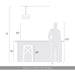 Golden - 3990-13 DWA - One Light Pendant - Aalto - Dark Walnut