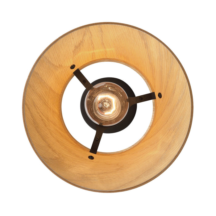 Golden - 3990-9 LWA - One Light Pendant - Aalto - Light Walnut