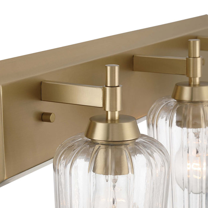 Golden - 5189-BA3 BCB-FLT - Three Light Vanity - Brilia - Brushed Champagne Brass